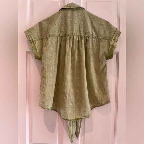 Anthropologie – Pilcro “The Cammie” Surf Blouse – Green – Size Small - Picture 5 of 16